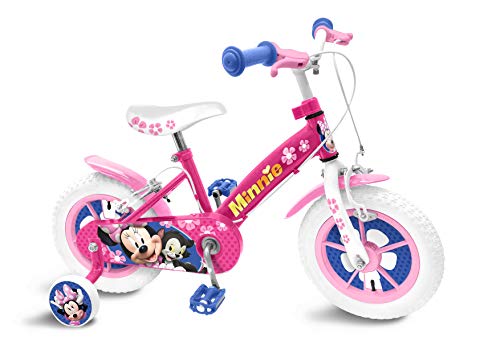 Stamp Disney - Bicicleta Minnie de 14 Pulgadas, C862020NBA, Pink/White, 14 Pulgadas