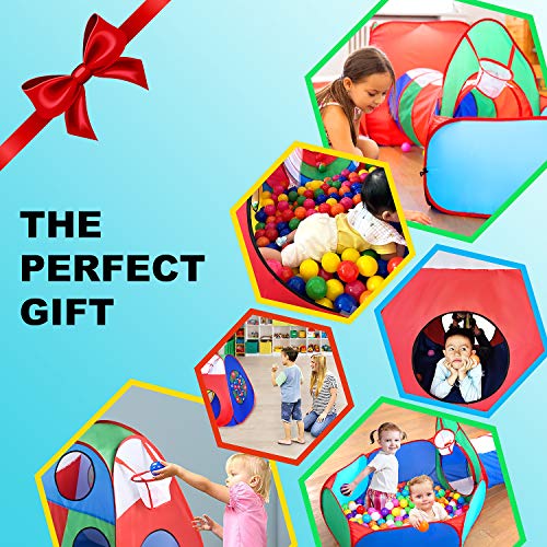 STLOVe Carpa niños，Túnel De Juego Personalizado para Juguetes De Carpa Emergente para Niños（Sin Pelota） Juguetes Cumpleaños para Niñas Niños Bebés Tiendas De Campaña.