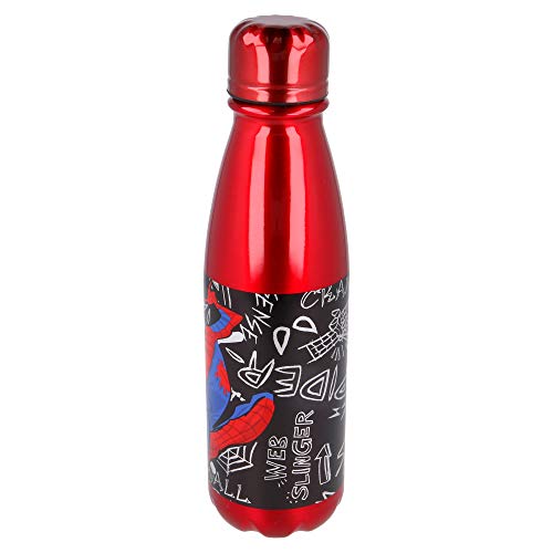 Stor Botella Aluminio Infantil 600 ML | Spiderman Urban Web