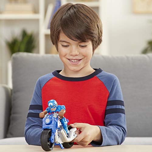 Super Hero Adventures-Capitán América y Moto De La Victoria (Hasbro E6262ES0)