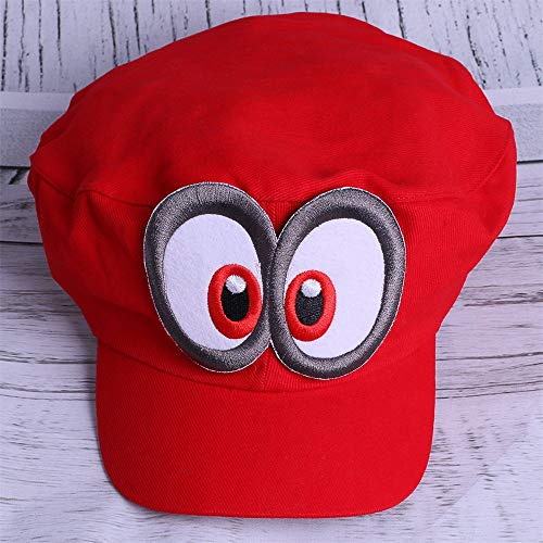 Super Mario Gorra Odyssey - Costume para Adultos y niños Carnaval y el Cosplay - Ojos