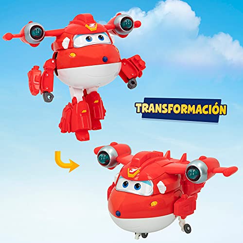 Super Wings - Figura Super Charge luz & Sonido, Jett (ColorBaby, 85394)