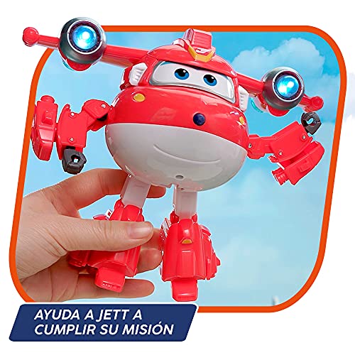 Super Wings - Figura Super Charge luz & Sonido, Jett (ColorBaby, 85394)