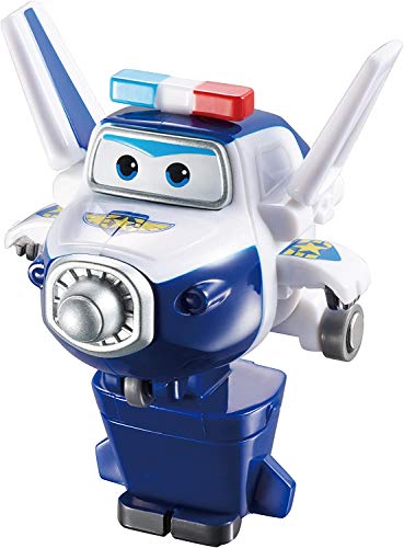 Super Wings- Series 1 EU720315 Transforming Vehicle Paul Flugzeug und Fahrzeug verwandelbar, Blau, 18 cm (Alpha Animation & Toys Ltd