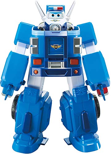 Super Wings- Series 1 EU720315 Transforming Vehicle Paul Flugzeug und Fahrzeug verwandelbar, Blau, 18 cm (Alpha Animation & Toys Ltd