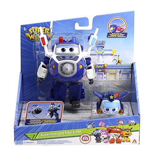 Super Wings Transformable - Robot transformable con Figura de Dibujo Animado para niños de 3 años y más EU750425
