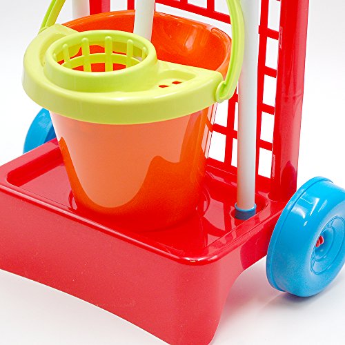 Tachan- Carrito de Limpieza con Cubo, Color Naranja (Vicam 12)