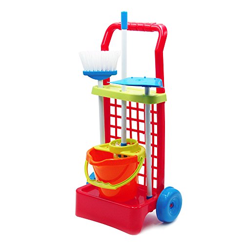 Tachan- Carrito de Limpieza con Cubo, Color Naranja (Vicam 12)
