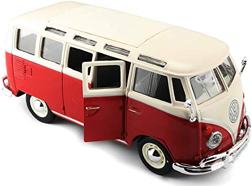 TAVITOYS, 1/24 Special Vw Samba blanco y rojo (31956W/R),