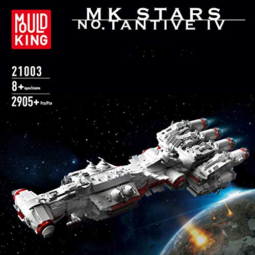 Technical Tantive IV Model, Mold King 21003, 2905 Piezas UCS Super Star Spaceship Building Set, Compatible con Lego Star Wars
