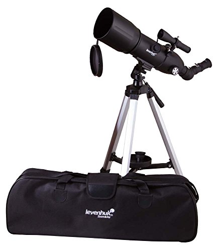 Telescopio Levenhuk Skyline Travel 80 – Refractor Portátil con Bolsa y Óptica con Revestimiento Múltiple Completo