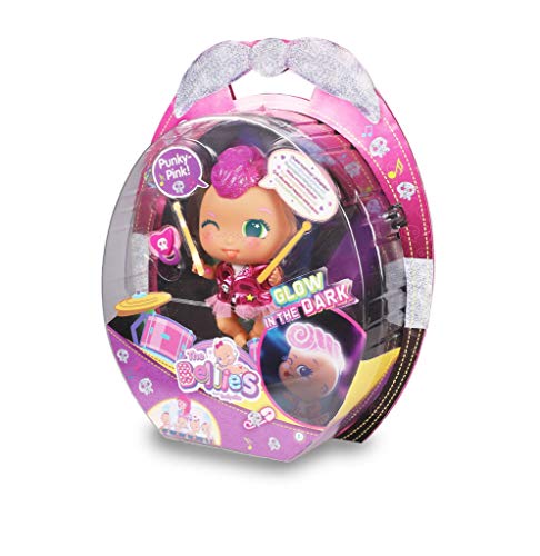 The Bellies - Punky-Pink! Bellie rockero,le encanta la música. Muñeca interactivo para niñas y niños a partir de 3 años(Famosa 700016273)
