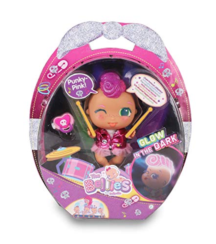 The Bellies - Punky-Pink! Bellie rockero,le encanta la música. Muñeca interactivo para niñas y niños a partir de 3 años(Famosa 700016273)