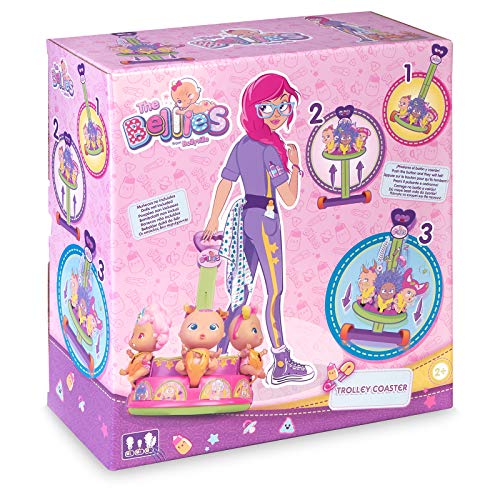The Bellies - Trolley Coaster, Accesorio para los Bellies y Mini Bellies, para cuidarles y transportarles, llevarles a Todas Partes. Regalo para niñas y niños a Partir de 3 años(Famosa 700016222)
