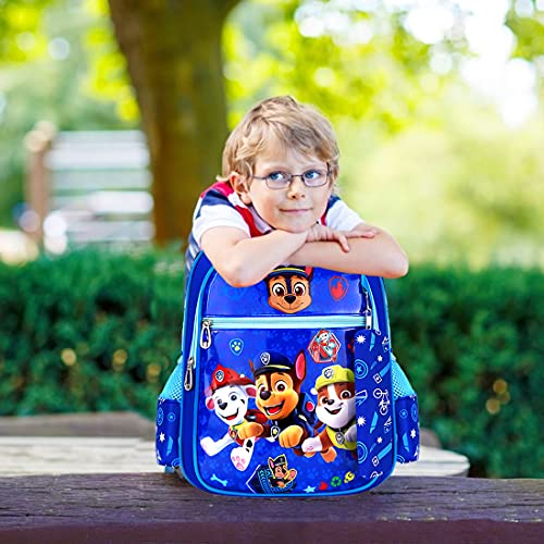 Tomicy Mochilas Infantiles Guarderia Mochilas Infantiles Patrulla Canina Bolsas Escolares De Dibujos Animados para Niñas Y Niños De 3 A 6 Años Azul