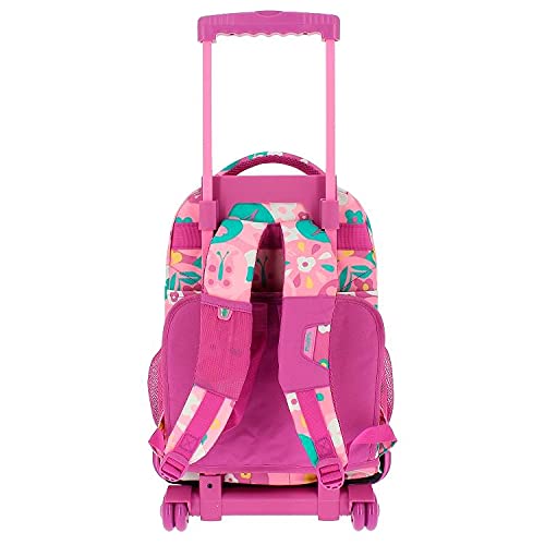 TOTTO MORRAL Rue BOMPER RENGLONES Mochila con Ruedas, Juventud Unisex, Estampado (Multicolor), Talla Única