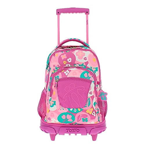 TOTTO MORRAL Rue BOMPER RENGLONES Mochila con Ruedas, Juventud Unisex, Estampado (Multicolor), Talla Única