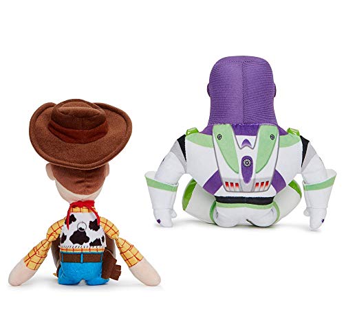 Toy Story - Pack 2 Peluches 11'80"/30cm Sheriff Woody, el Vaquero + Buzz Lightyear Calidad Super Soft