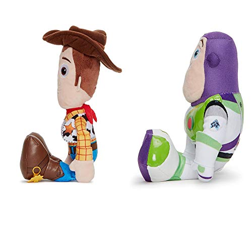 Toy Story - Pack 2 Peluches 11'80"/30cm Sheriff Woody, el Vaquero + Buzz Lightyear Calidad Super Soft