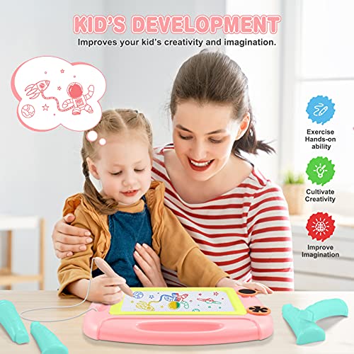 Toyze Juguetes Niña 2 3 4 5 6 Años, Pizarra Magnetica Infantil Regalo Niña 2 3 4 5 6 Años Pizarra Infantil Juguetes para Niñas de 2-6 Años Regalos Cumpleaños Niños