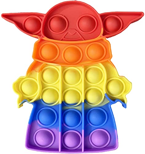 Tpcean Pop Bubble Fidget Tie Dye Push It Toy Yo-da Baby Bubble Popping Juego de tablero para mantener al bebé niños estallar (color C)