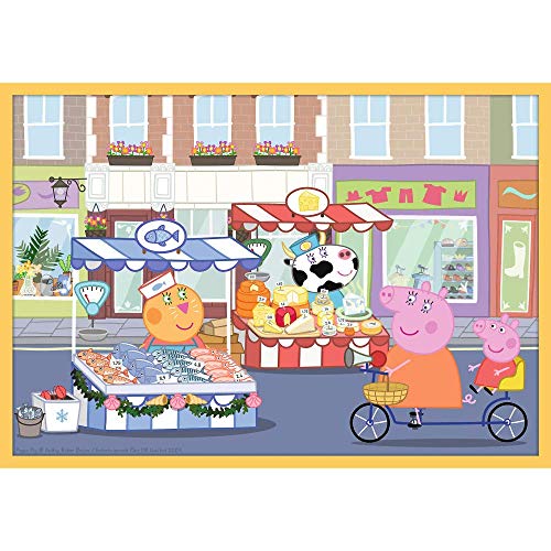 Trefl Wutz mit Freunden, Peppa Pig Von 20 bis 48 Teilen, 10 Sets, für Kinder AB 4 Jahren Puzzle, Multicolor (90358)