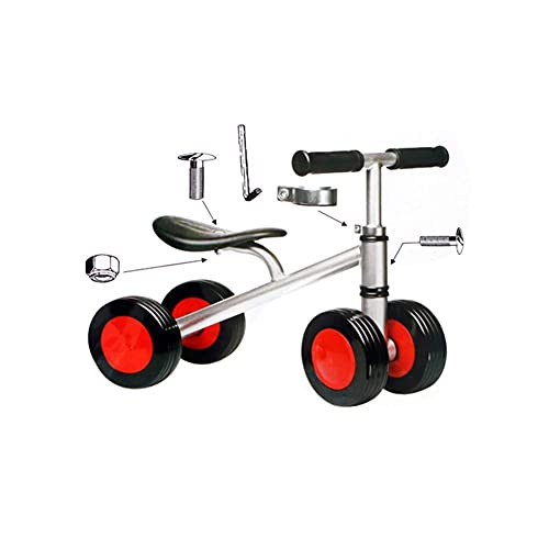 Triciclo Triciclo TRIKS PRACKS BALANCE BICICLE, TRIGHT KIDDLER 4 RUEDA PIEJO LIGHTE PLAZO DE LA BICICLETA BICICLETE TRICYCLE BEBY INFANTIL CHAPE GRIS ROJO EDAD DE LOS AÑOS A 2 AÑOS ENTRENAMIENTO DE BA