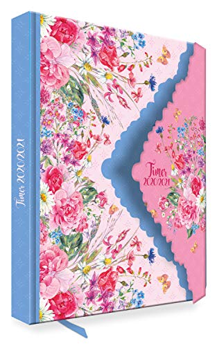 Trötsch - Agenda escolar con tapa Flower 2020/2021: planificador escolar, cuaderno de deberes, temporizador, agenda