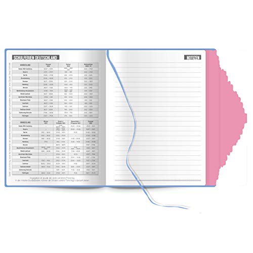 Trötsch - Agenda escolar con tapa Flower 2020/2021: planificador escolar, cuaderno de deberes, temporizador, agenda
