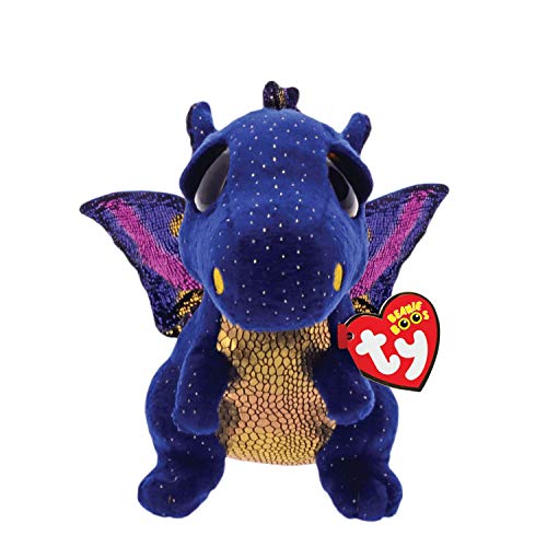 TY- Beanie Boo's Saffire, dragón, Color azul, 15 cm (United Labels Ibérica 36879TY) , color/modelo surtido