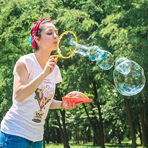 Ucradle Varita de Burbujas , 16 Piezas Burbujas de Jabón Kit de Maquina de Burbujas Creativo Bubbles Maker para Juegos al Aire Libre en Interiores y Fiestas de Cumpleaños