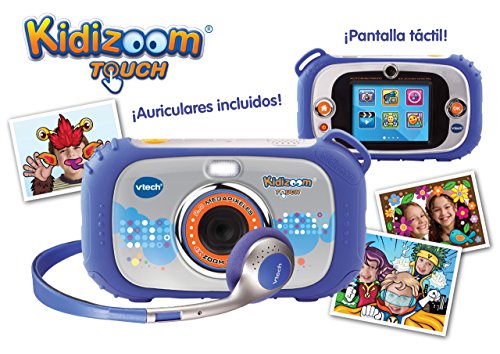VTech - Cámara, Kidizoom Touch, Color Azul (3480-145022)