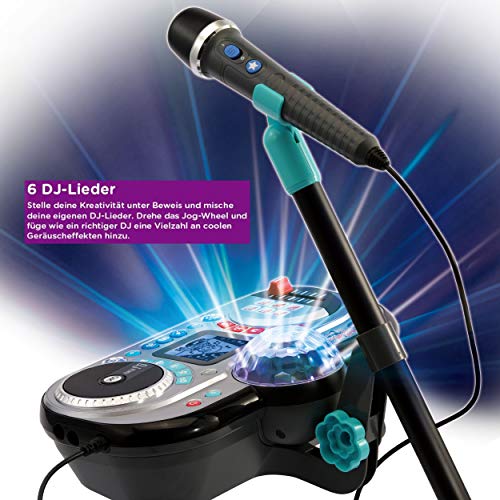 VTech- Kidi Super Star DJ Studio Black Juguete de Karaoke, Color Negro (80-531774)