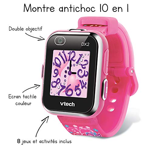 VTech- Kidizoom Smartwatch Connect DX2 Rose Reloj, Color Rosa (193835)