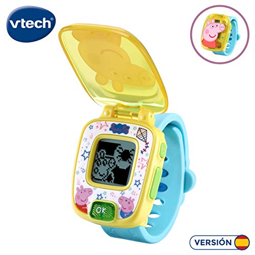 VTech- Peppa Pig Juguete Reloj, Color azul (3480-526067)