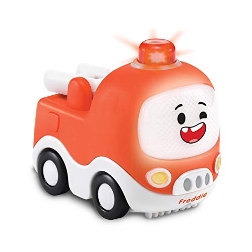 VTech Tut Cory Flitzer-Freddie Feuerwehr bebé, Coche de Juguete, Color carbón (80-523304)