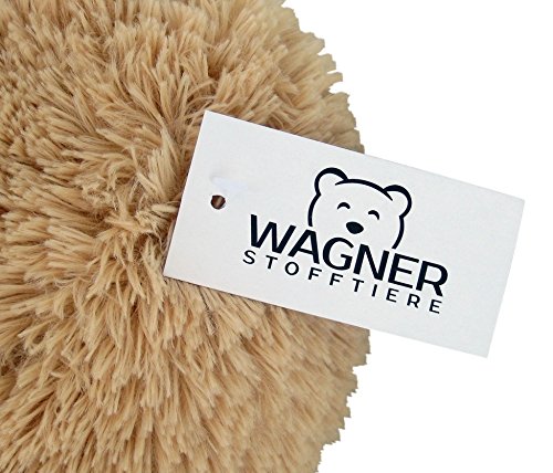 Wagner 9048 – Fortuna XXL oso 100 cm Grande en color marrón claro – Oso de peluche oso de peluche Teddy Oso en beige