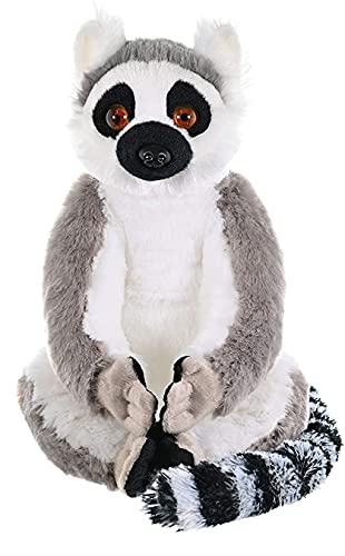 Wild Republic-10948 Peluche Lémur Catta Cuddlekins, Color Beige (10948)