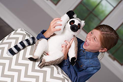 Wild Republic-10948 Peluche Lémur Catta Cuddlekins, Color Beige (10948)