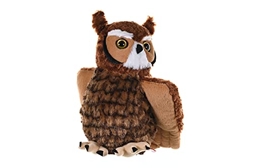 Wild Republic-12310 Peluche Búho Virginiano Cuddlekins, Color marrón (12310)