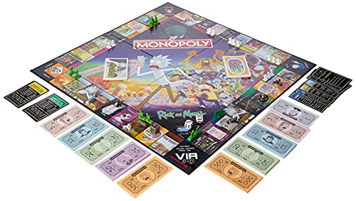 Winning Moves - Rick and Morty Monopoly Italian Edition, 036504.