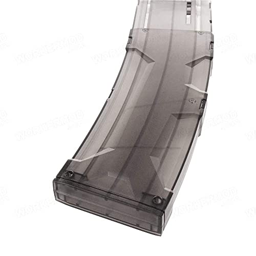 WORKER 22 dardos estilo AK B, tipo clip, repuesto para Nerf N-Strike Elite, color transparente y negro