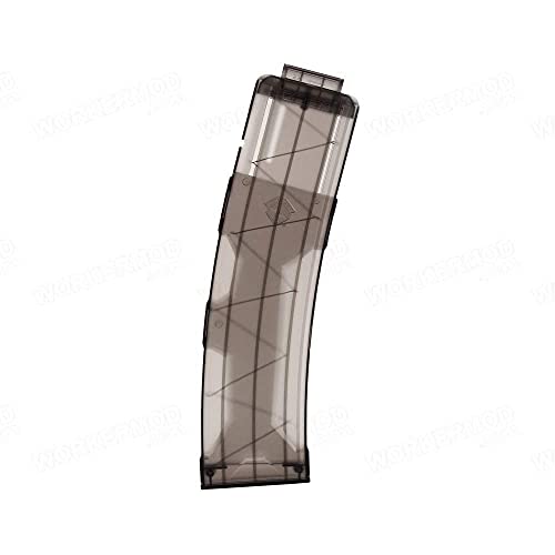 WORKER 22 dardos estilo AK B, tipo clip, repuesto para Nerf N-Strike Elite, color transparente y negro