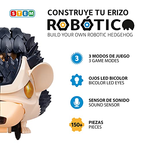 Xtrem Bots - Erizo Robótico, Construir Robot para Montar, Kit Robotica para Niños 8 Años O Más, Robots Juguetes Educativos, Robótica Educativa, Juguete Educativo