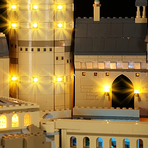 YBLOC Kit De Iluminación LED para Lego 71043 Harry Potter Hogwarts Castle Kit De Construcción De Modelo De Castillo, Espectáculo De Luces Compatible con Lego 71043 (No Incluye El Juego De Lego)