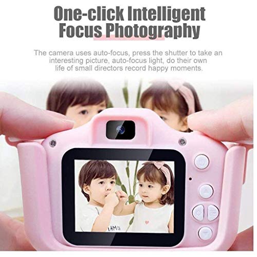 YLHXYPP Cámara for niños y niñas como regalo, a prueba de golpes Anti-Drop 2" HD Display, Juguete videocámara digital for niños y niños pequeños (Color : Pink)