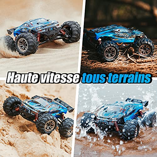 YONCHER YC100 Coche Teledirigido, 1:20 Offroad 4WD RC Coche con 30 Kmh , 2.4GHz Crawler Camiones de Control Remoto Juguete con 2 Baterías 40min Tiempo de Juego, Regalo para Niños y Adultos