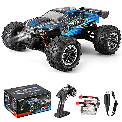 YONCHER YC100 Coche Teledirigido, 1:20 Offroad 4WD RC Coche con 30 Kmh , 2.4GHz Crawler Camiones de Control Remoto Juguete con 2 Baterías 40min Tiempo de Juego, Regalo para Niños y Adultos