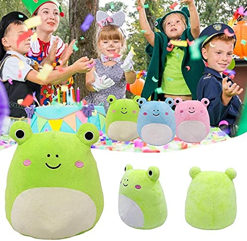 zhouhua71 Lindo muñeco de Peluche Suave de Rana，Almohada súper Suave de Peluche de Rana de Peluche Kawaii,Juguete de Peluche de Felpa,Cojín Lumbar para la Espalda de muñeco de Peluche