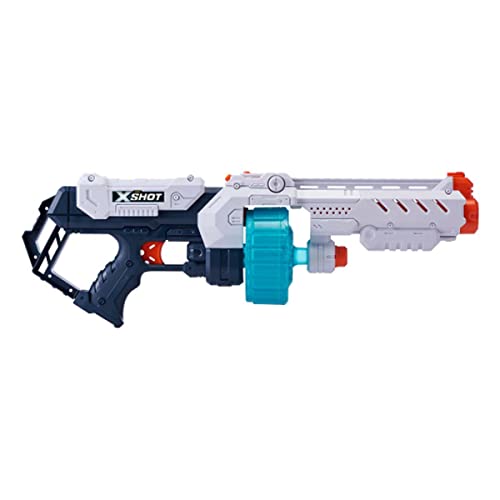 ZURU X-Shot 36350 Excel Turbo Fire - Pistola de Dardos, Color Gris y Azul